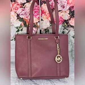 MICHAEL KORS  LEATHER SHOULDER BAG